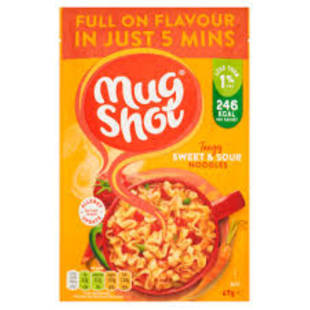 MUG SHOT NOODLE SWEET & SOUR 67G